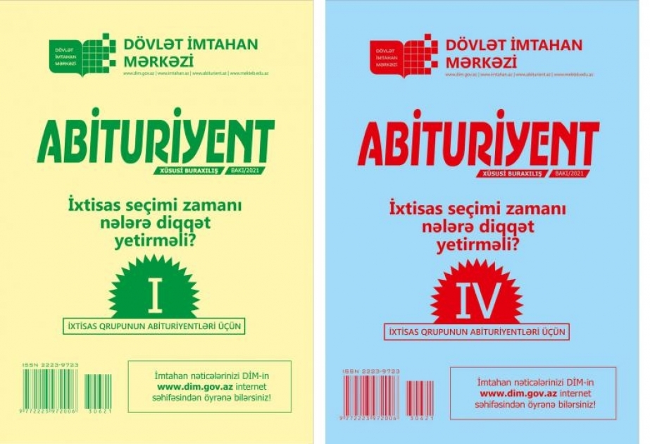 Abituriyentlər üçün "İxtisas seçimi zamanı nələrə diqqət yetirməli?" adlı kitabçalar nəşr olunub