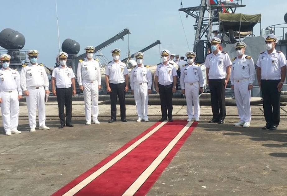 Азербайджанские военные моряки, участвующие в конкурсе «Кубок моря», находятся в Иране