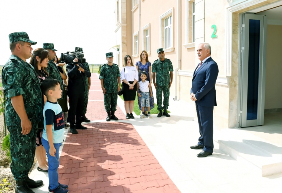 “Naxçıvan” Əlahiddə Sərhəd Diviziyasının 6-cı sərhəd zastavası üçün yeni xidmət və yaşayış kompleksi istifadəyə verilib