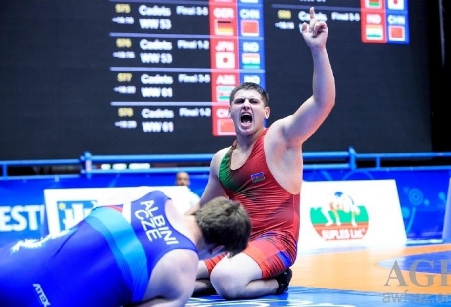 WM in Ufa: Junge aserbaidschanische griechisch-römische Ringer –gewinnen zwei Medaillen