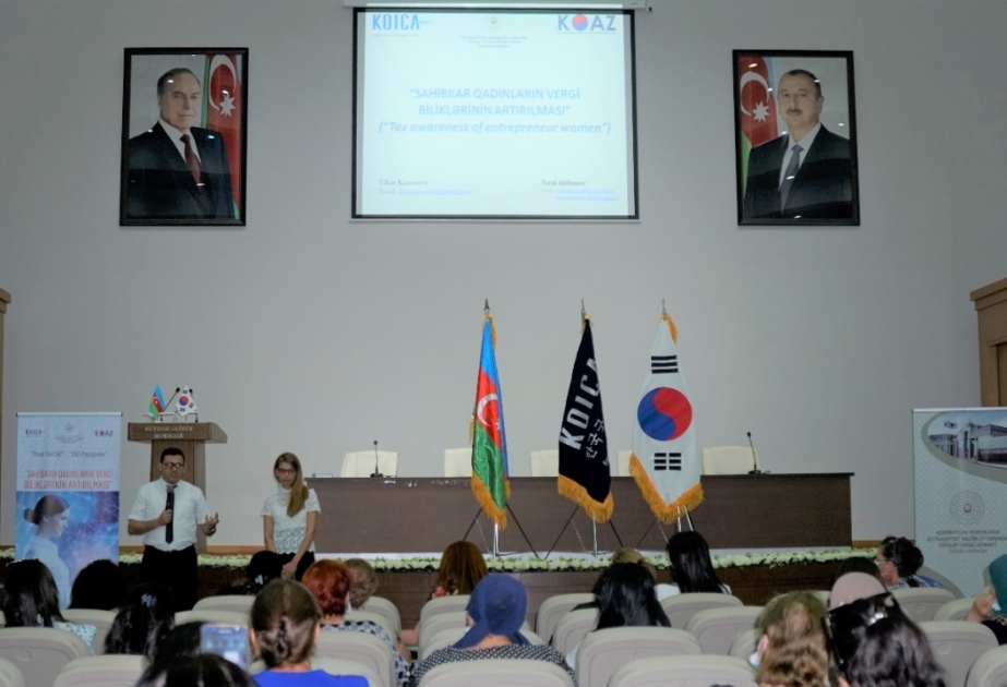 Zaqatalada “Sahibkar qadınların vergi biliklərinin artırılması” mövzusunda təlimlər keçirilib