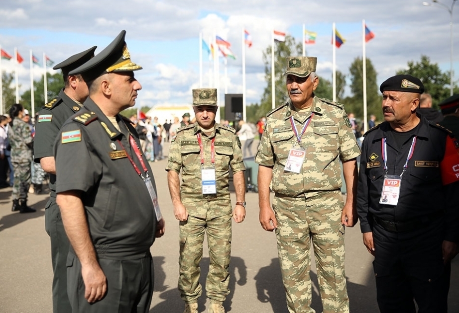 Aserbaidschanische Delegation nimmt an Eröffnungsveranstaltung “Internationale Armeespiele-2021" teil VIDEO