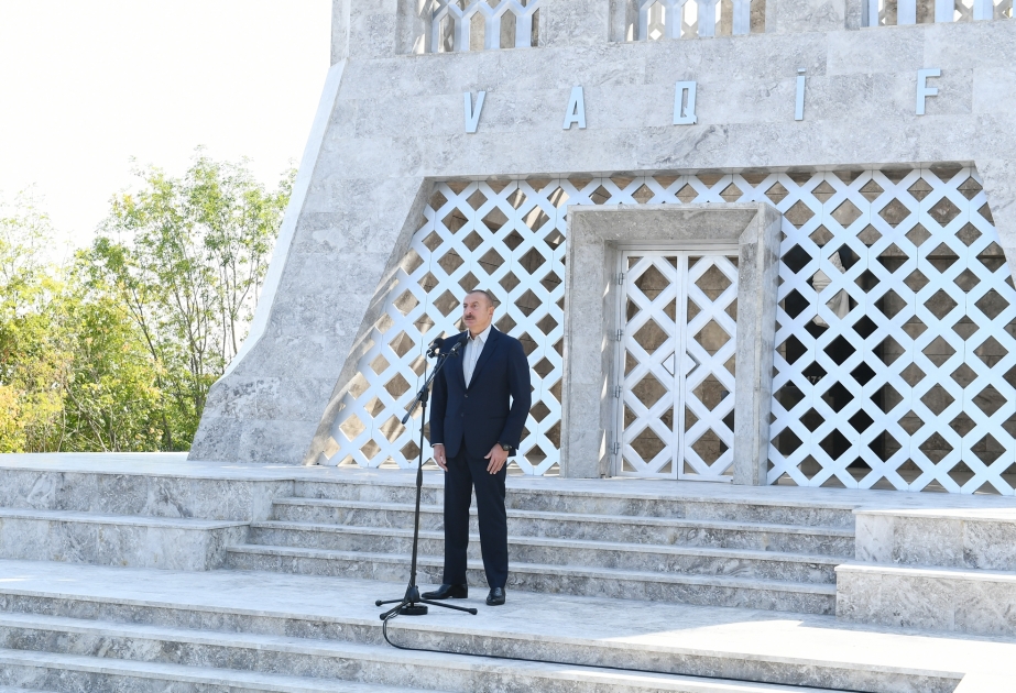 Prezident İlham Əliyev: Şuşanın bərpası yanvarın 14-dən başlandı və qısa müddətdə böyük işlər görüldü