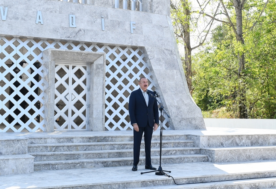 President: Today, Shusha is being revitalized, and tangible steps are being taken to revive the city of Shusha