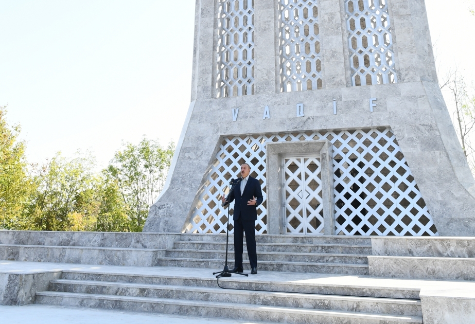 Le président Ilham Aliyev: Nous sommes aujourd’hui à Choucha et nous y vivrons pour toujours