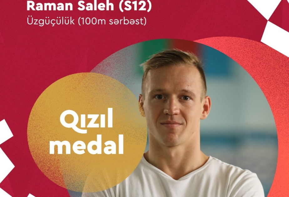 Üzgüçümüz Raman Saleh Tokio Paralimpiadasında ikinci qızıl medalını qazanıb VİDEO