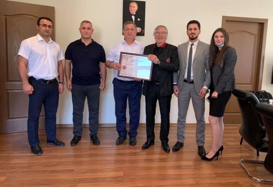 Gənclər və İdman Nazirliyində Dünya Fudokan Federasiyasının prezidenti ilə görüş keçirilib