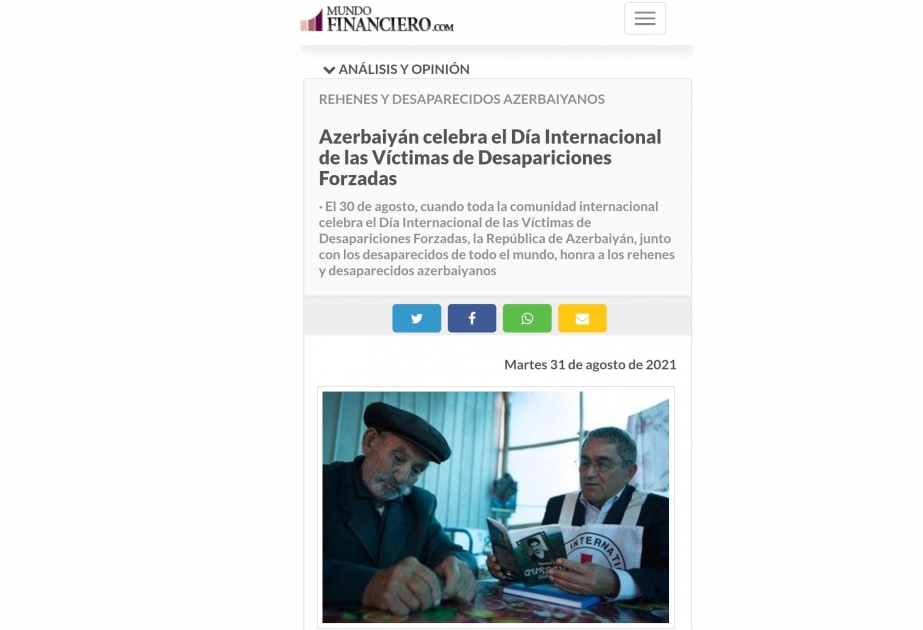 İspan mətbuatında Ermənistanda hərbi əsir və girov olan azərbaycanlılara qarşı qəddar rəftar pislənilib