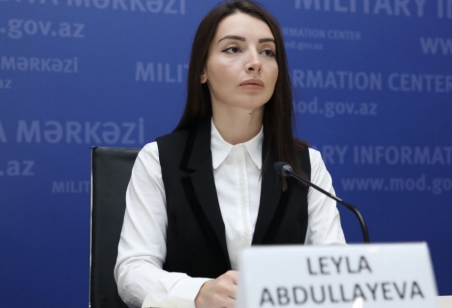 Leyla Abdullayeva: Ermənistanın xarici işlər nazirinin diqqətinə çatdırırıq ki, hazırda tərəflərin imzaladığı bəyanatların icrasının zamanıdır