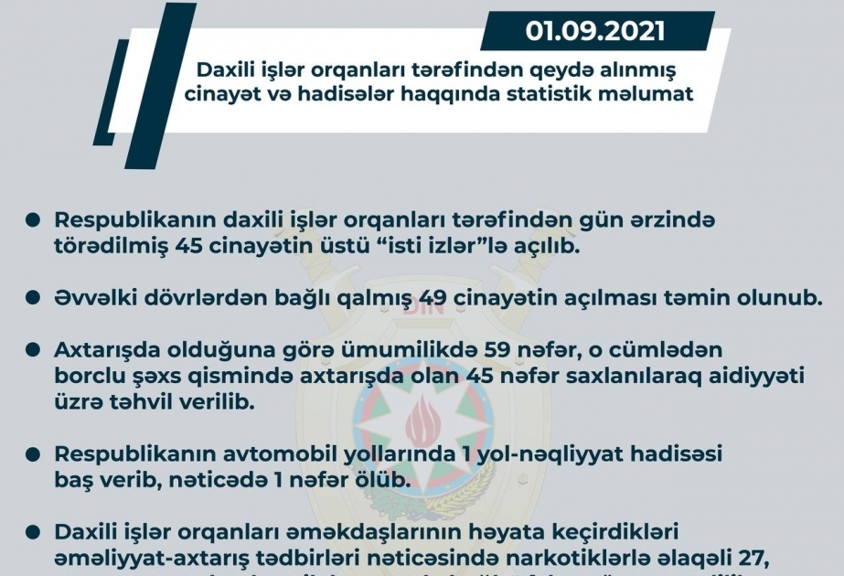 الداخلية: كشف ملابسات 45 جريمة ظلت عالقة منذ وقوعها