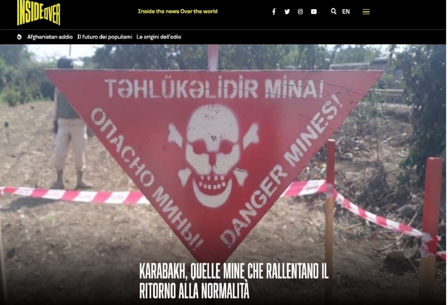 İtaliya mətbuatı: Qarabağ, normal həyata dönməyi ləngidən minalar