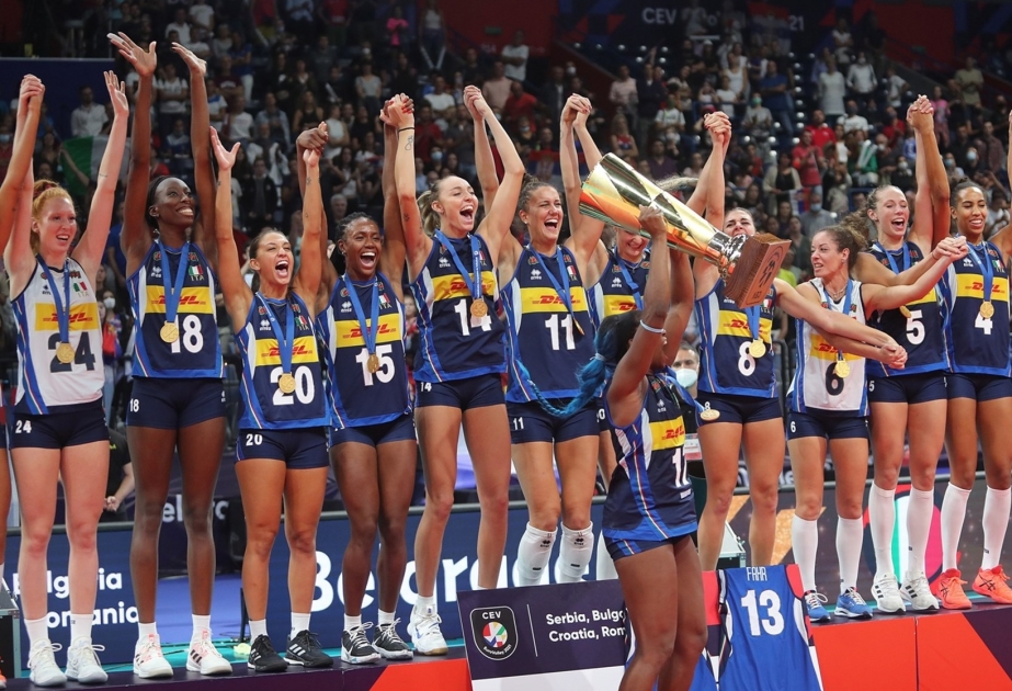 İtaliya millisi qadın voleybolçular arasında Avropa çempionatının qalibi olub