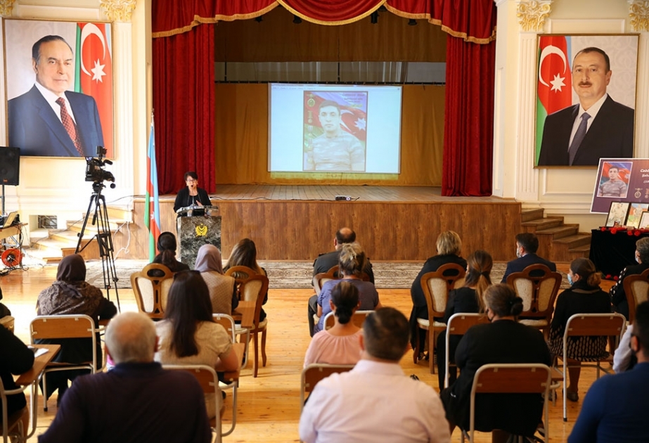 Şəhid Elnur Cabbarovun anım mərasimi keçirilib VİDEO