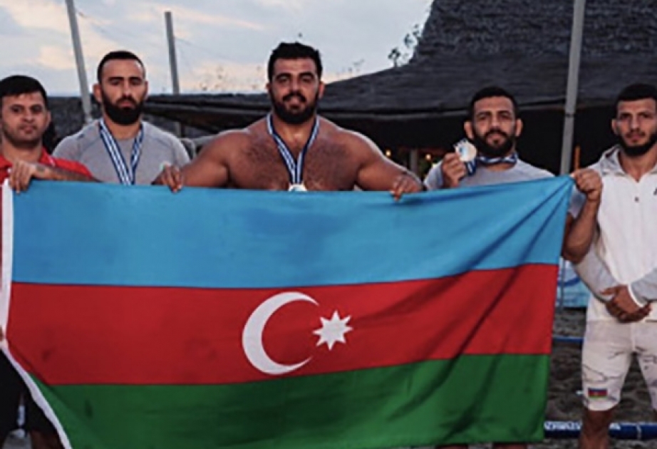 Çimərlik güləşçilərimiz dünya seriyasının mərhələ yarışında üç medal qazanıblar
