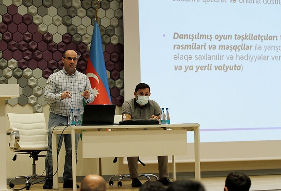 “Zirə” klubunun əvəzedici komandasının üzvlərinə danışılmış oyunlarla bağlı seminar keçirilib