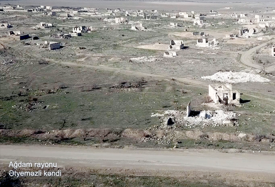 Azerbaijan’s Defense Ministry releases video footages of Atyemazli village, Aghdam district