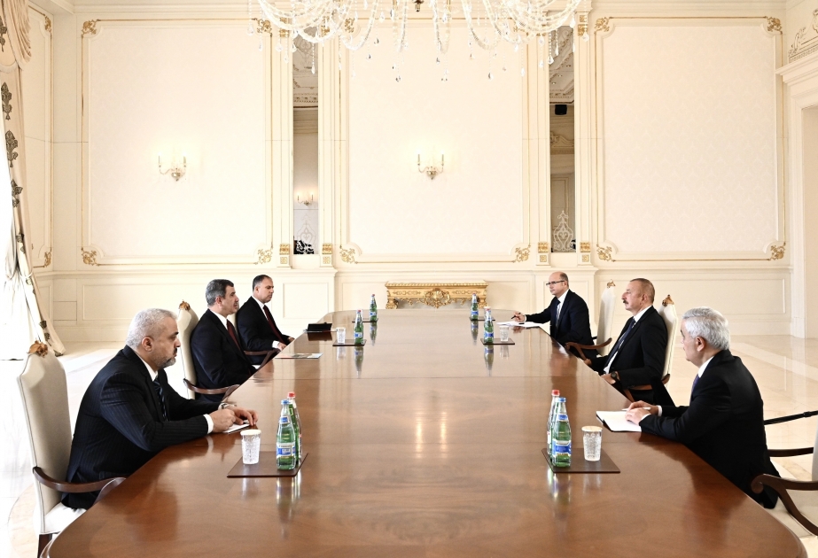 President Ilham Aliyev received Iraqi oil minister VIDEO