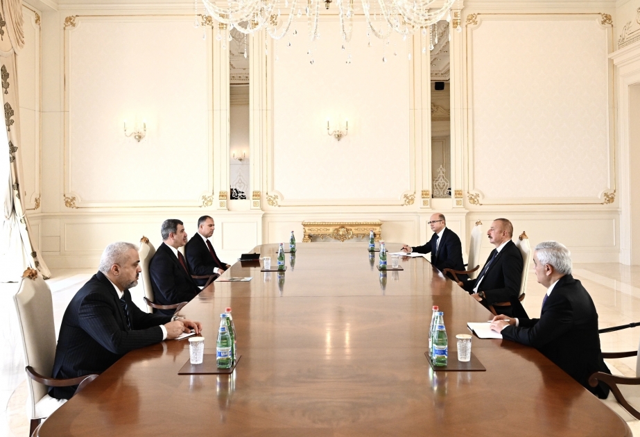 Präsident Ilham Aliyev empfängt irakischen Ölminister VIDEO
