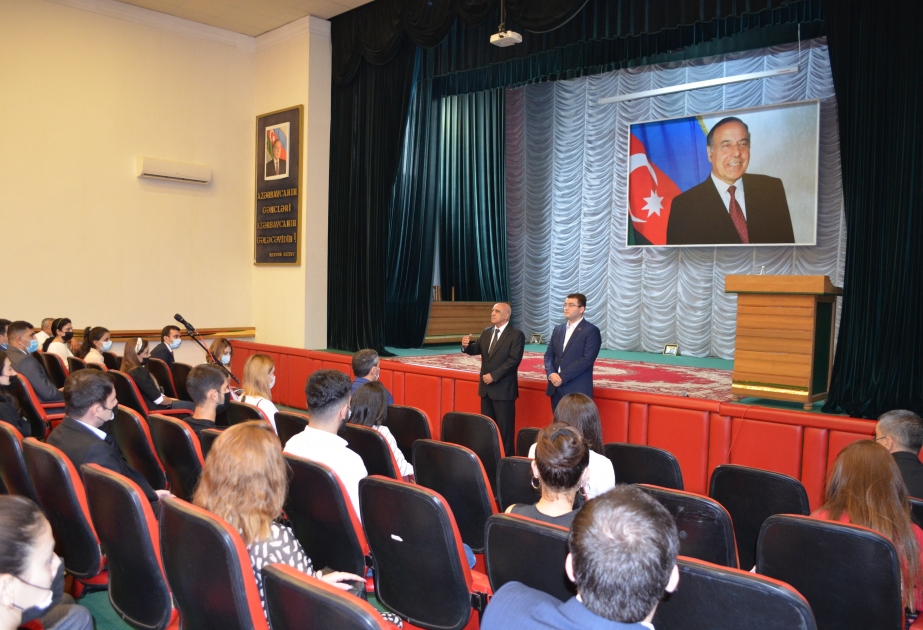 Mingəçevir şəhərində gənclərlə görüş keçirilib