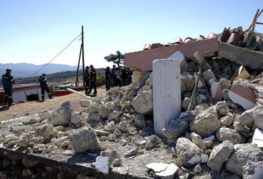 Мощное землетрясение на острове Крит