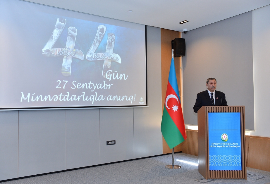 XİN-də Vətən müharibəsi şəhidlərinin xatirəsi yad edilib