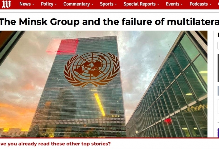 “The Washington Times”: Minsk qrupu və uğursuz çoxtərəfli vasitəçilik