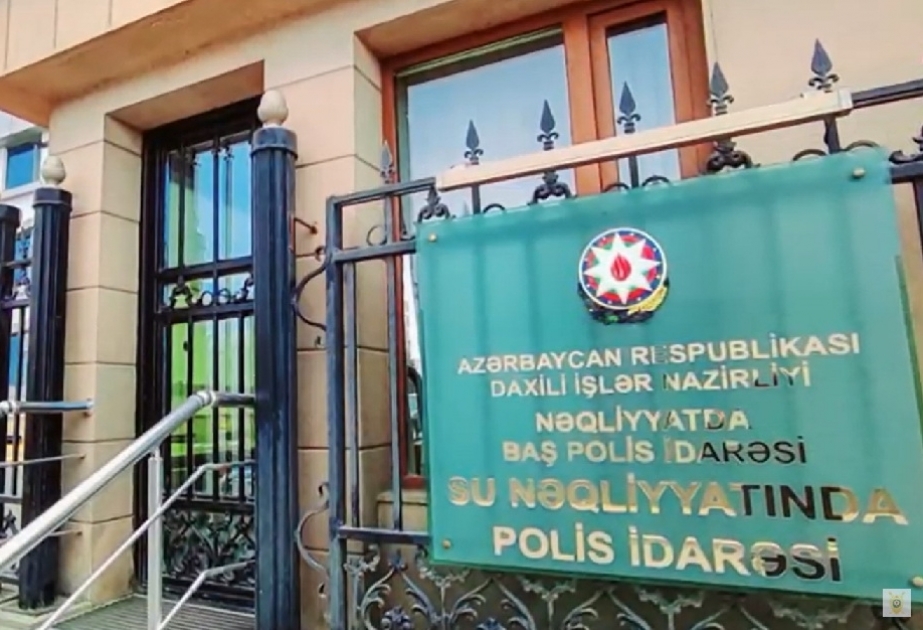Su Nəqliyyatında Polis İdarəsinin əməkdaşları Xəzər dənizinin sahilində qaz kəmərlərini kəsmək istəyən şəxsləri saxlayıblar