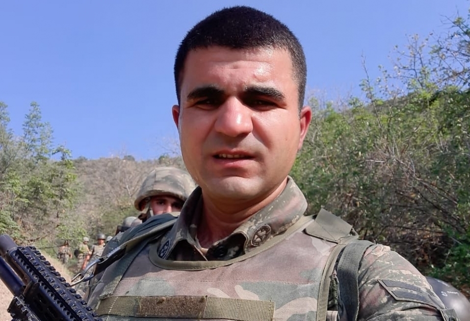Прапорщик Рашад Мирзали, павший в боях за освобождение оккупированных сел родного Тертера