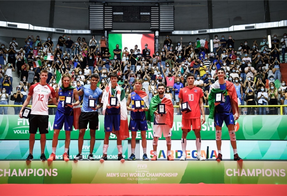 İtaliya millisi 21 yaşadək kişi voleybolçular arasında dünya çempionatının qalibi olub