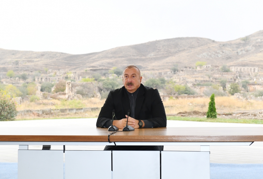 Президент: Мы хотим, чтобы между Азербайджаном и Арменией установился мир, был подписан мирный договор