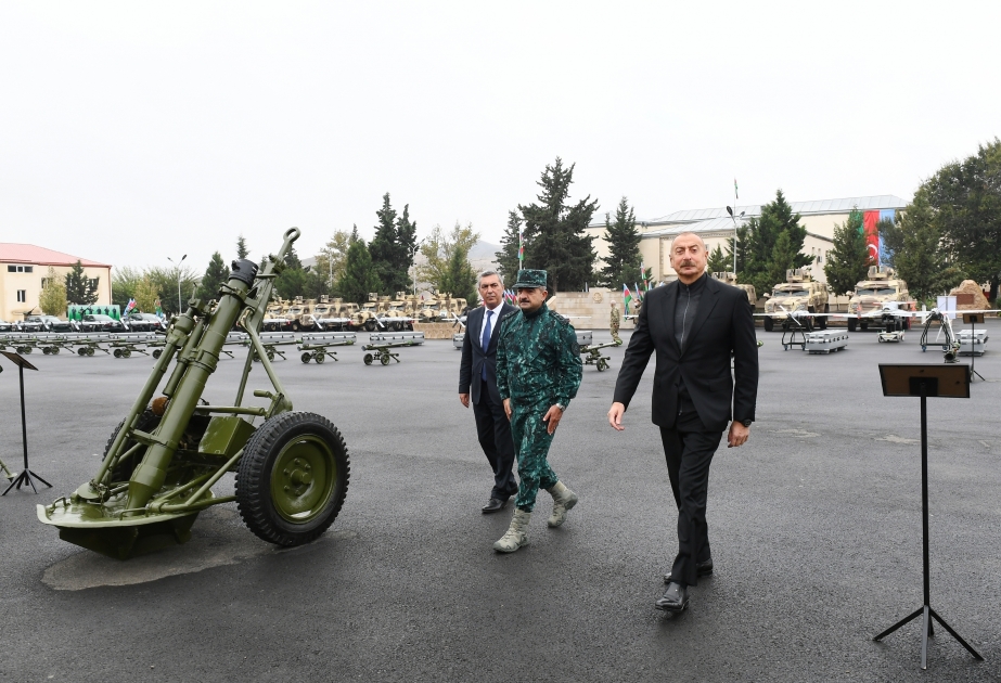Le président Ilham Aliyev inaugure un complexe militaire à Djabraïl VIDEO