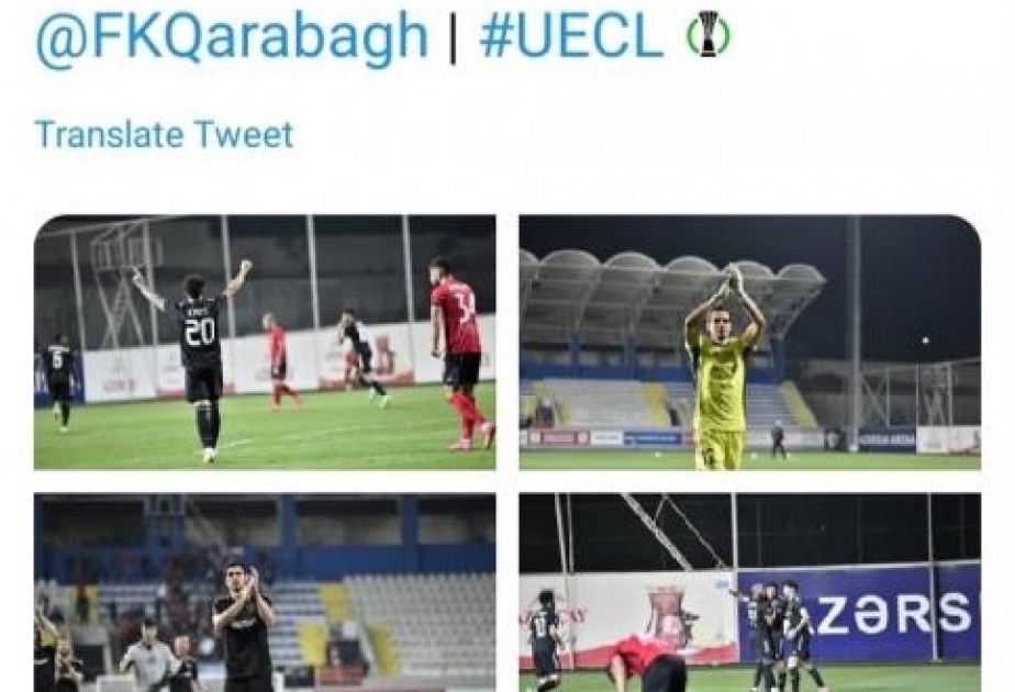 UEFA “Qarabağ” klubu ilə bağlı paylaşım edib