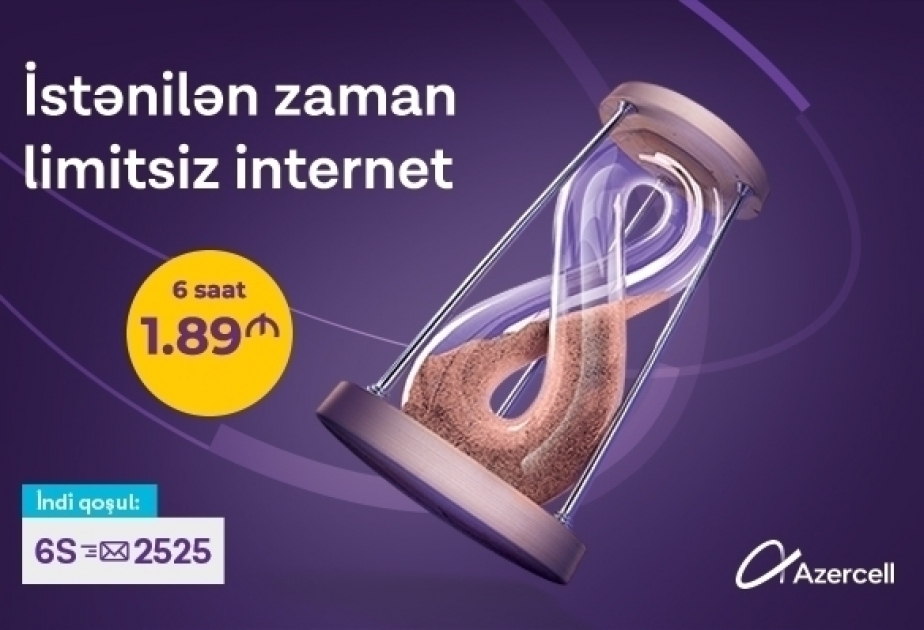 ® Discover Azercell's high-speed mobile data with wide range of affordable internet packs!