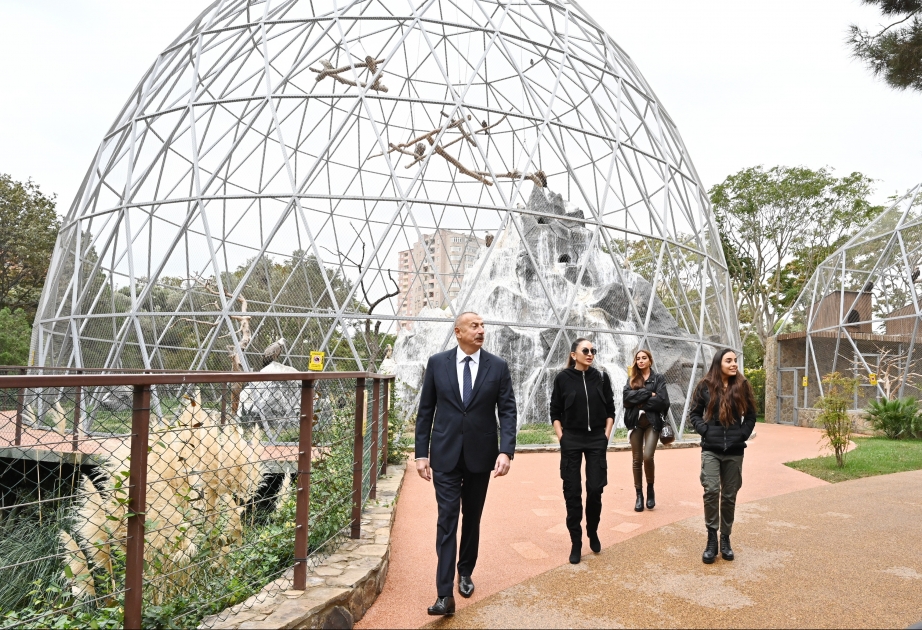 Le Zoo de Bakou rouvre ses portes aux visiteurs  Le président de la République et la première dame sont présents à la cérémonie VIDEO