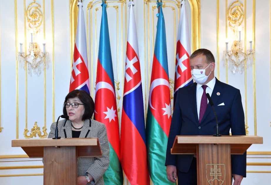 Azərbaycan və Slovakiya spikerlərinin birgə brifinqi keçirilib