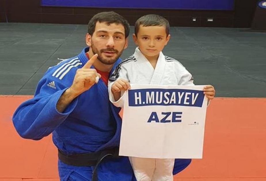 Azərbaycan Cüdo Federasiyasının təlim-məşq bazasında şəhid övladı ilə görüş olub