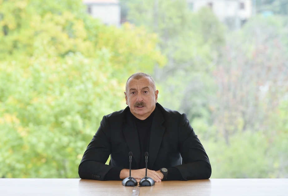 Prezident İlham Əliyev: Onlar işğalı bundan sonra 30 il də davam etdirmək istəyirdilər, biz buna son qoyduq