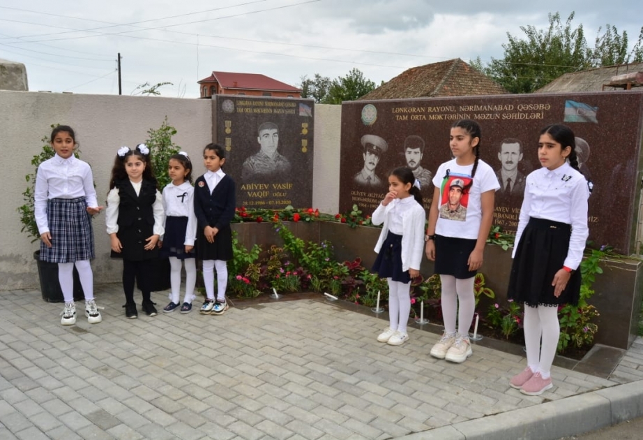Lənkəranda şəhidlərin xatirəsinə inşa edilmiş abidənin açılış mərasimi keçirilib
