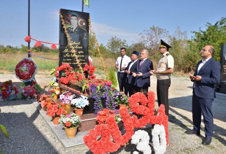 Tərtərdə Vətən müharibəsi şəhidlərinin il mərasimləri keçirilib