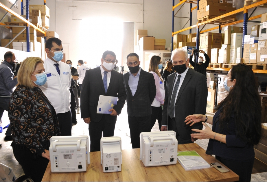 Avropa İttifaqı və ÜST koronaviruslu xəstələrin müalicəsində istifadə olunan avadanlıqları Səhiyyə Nazirliyinə təhvil verib