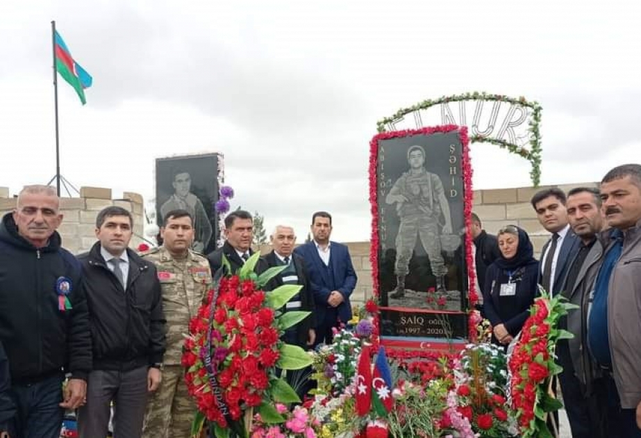 Kürdəmirdə Vətən uğrunda canından keçən şəhidlərimizin anım mərasimləri təşkil edilib