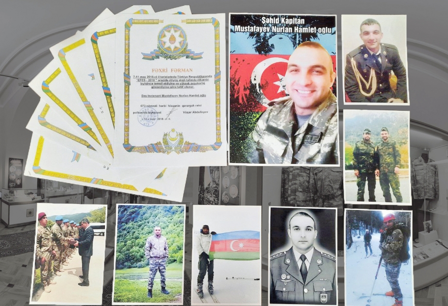 Tarix Muzeyində Vətən müharibəsi şəhidi Nurlan Mustafayevin şəxsi əşyaları qorunur