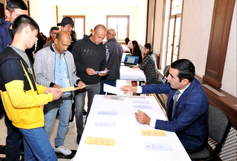 Kəngərli rayonunda keçirilən əmək yarmarkasında işaxtaranlara 91 iş yeri təqdim edilib