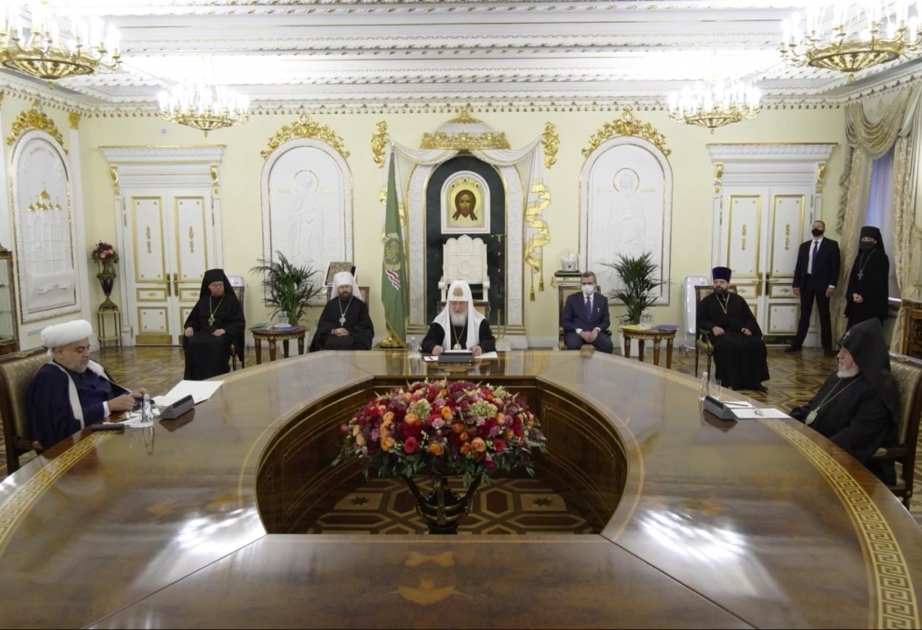 Moskvada Azərbaycanın, Rusiyanın və Ermənistanın dini liderlərinin üçtərəfli görüşü keçirilir VİDEO
