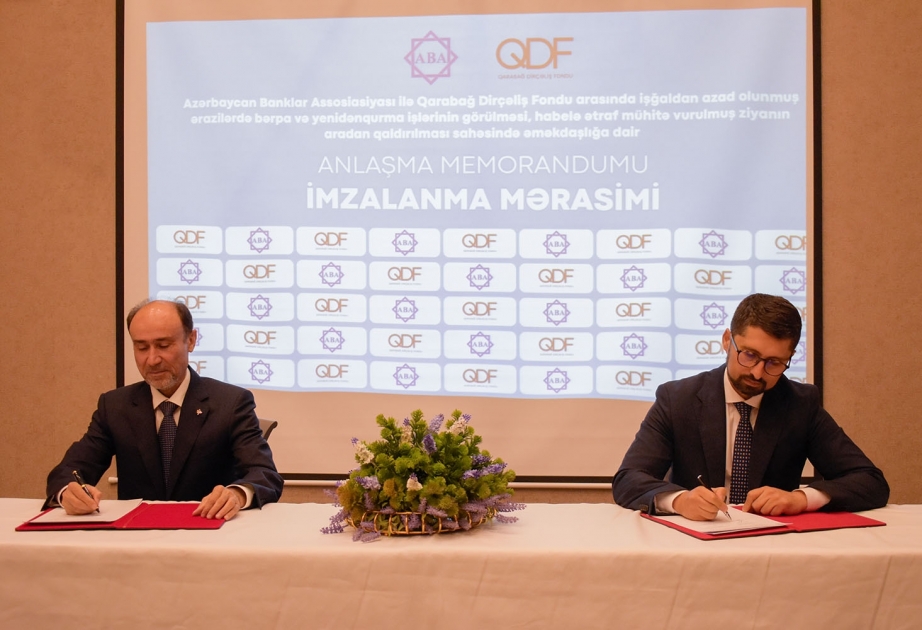 Azərbaycan Banklar Assosiasiyası Qarabağ Dirçəliş Fondu ilə əməkdaşlığa başlayıb