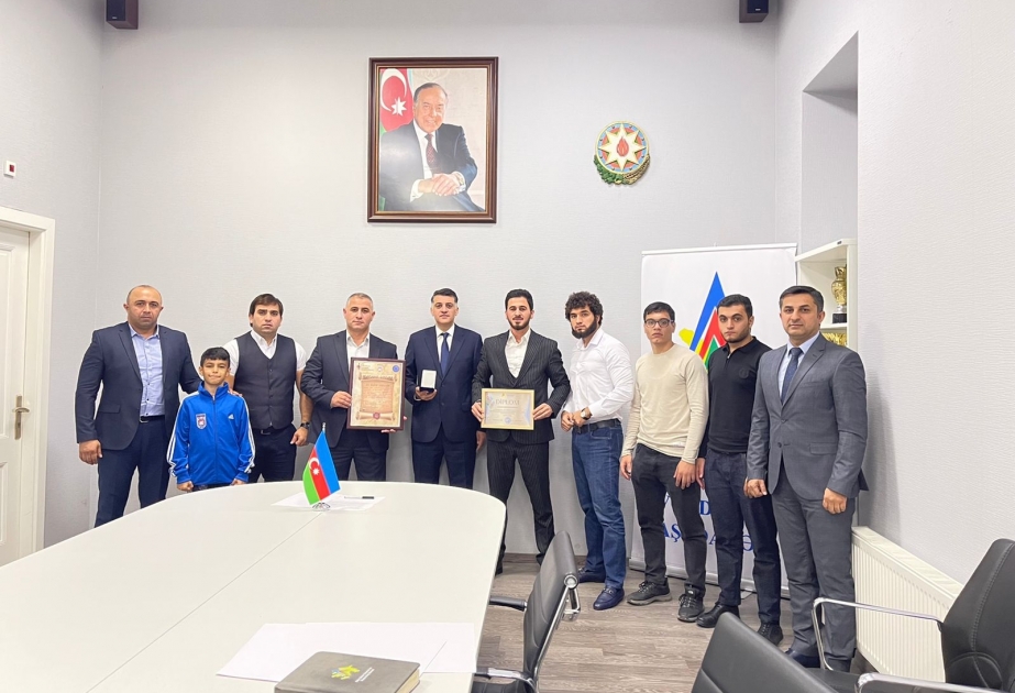 Bakı Şəhər Gənclər və İdman Baş İdarəsində Avropa çempionatında uğur qazanmış fudokan komandamızla görüş olub