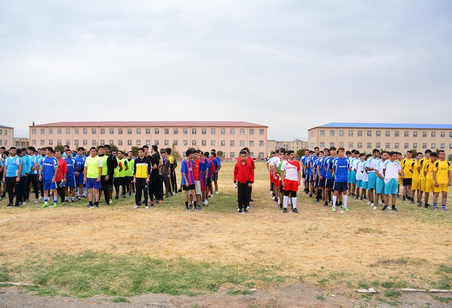 Naxçıvan Dövlət Universitetində futbol çempionatına start verilib