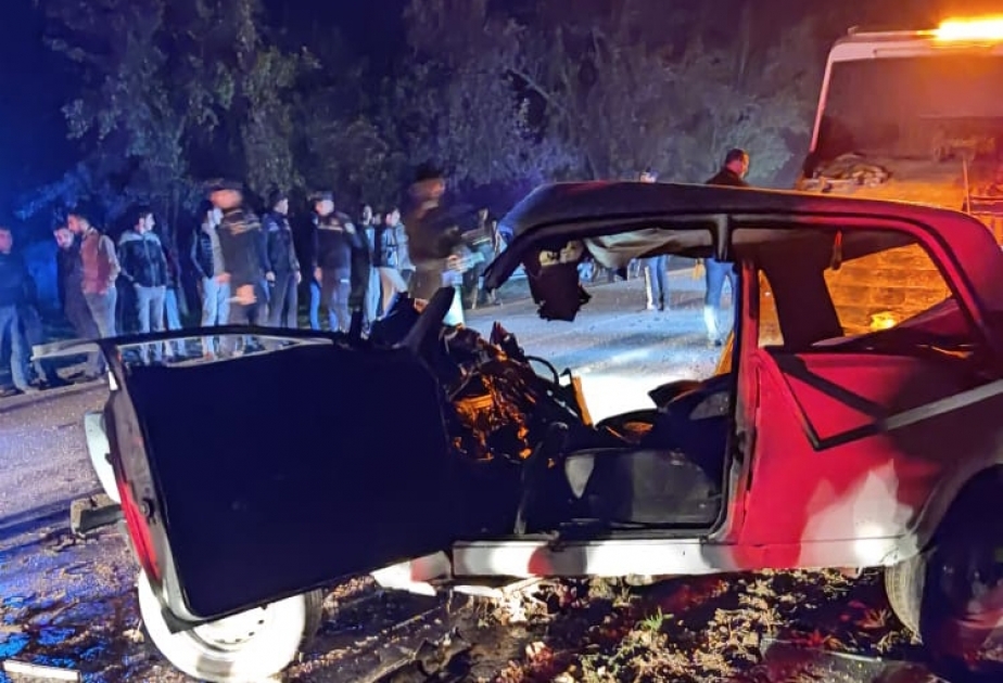 Qubada ağır qəza: 4 nəfər ölüb, 1 nəfər xəsarət alıb VİDEO