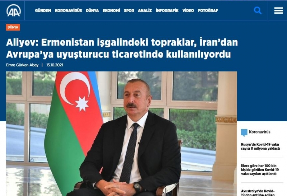 Türkiyə mediası Prezident İlham Əliyevin MDB Dövlət Başçıları Şurasının iclasındakı çıxışını geniş işıqlandırıb