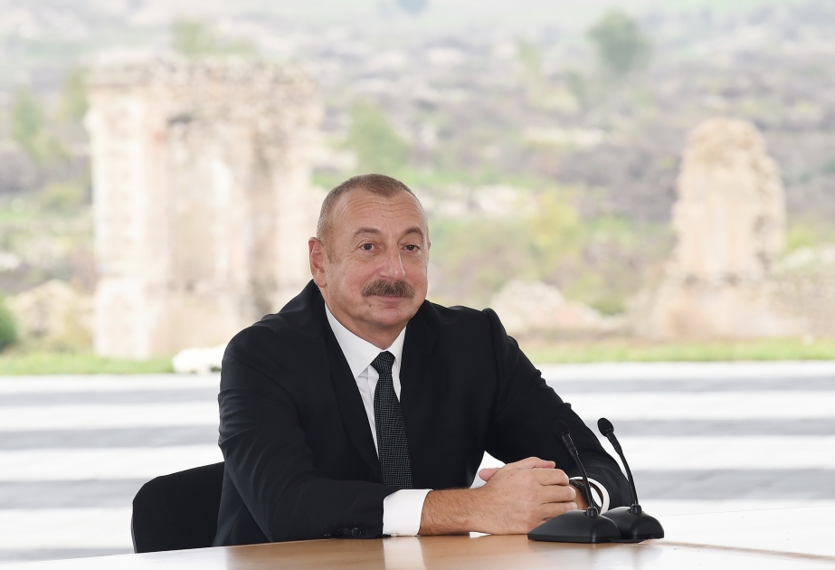 Le président Ilham Aliyev : Tout homme visitant Fuzouli est témoin de la sauvagerie arménienne et personne ne peut le nier